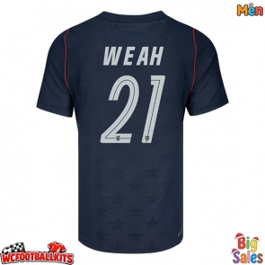 United States Timothy Weah #21 Replica Away Stadium Shirt World Cup 2026 Short Sleeve